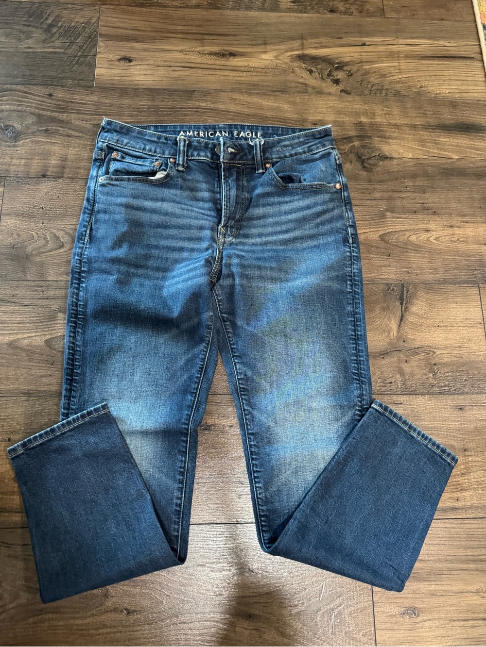 American Eagle Outfitters Men’s Medium Blue Slim Straight Jeans